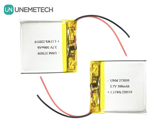 3.7V 300mAh LiPo перезаряжаемая батарея 373030 для Bluetooth динамика