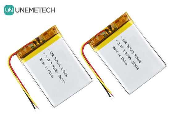Литий-полимерная батарея 3.7V 820mAh 393548 Липо аккумуляторная батарея для электронного грудного насоса