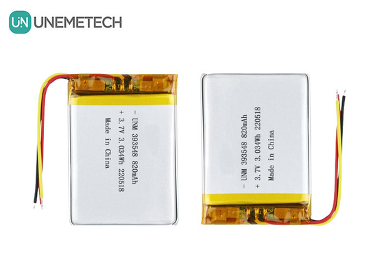Литий-полимерная батарея 3.7V 820mAh 393548 Липо аккумуляторная батарея для электронного грудного насоса