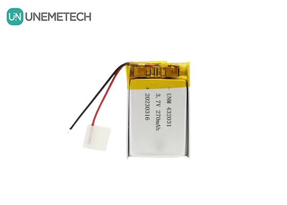 3.7V 270mAh 432031 Литий полимерная батарея для электронных приборов