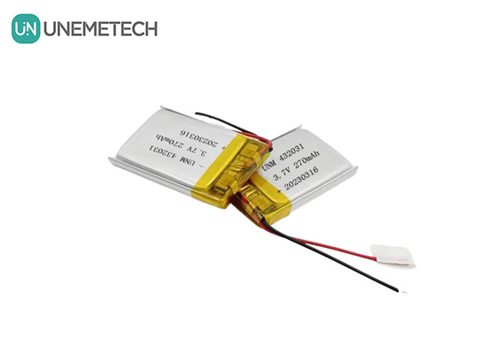 3.7V 270mAh 432031 Литий полимерная батарея для электронных приборов