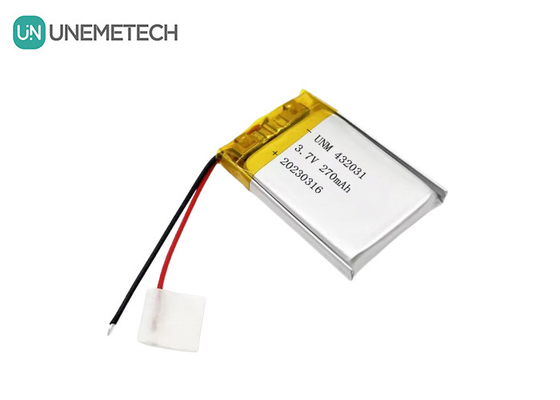 3.7V 270mAh 432031 Литий полимерная батарея для электронных приборов