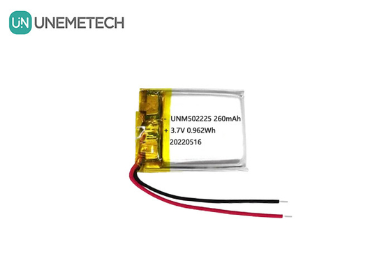 3.7V перезаряжаемая литий-полимер-ионная батарея 502225 260mAh для беспроводных датчиков