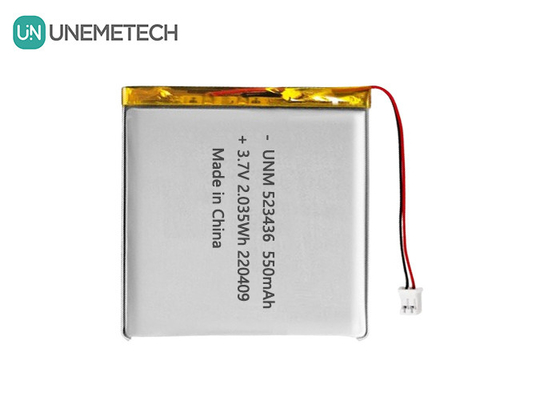 Литий-ионный полимерный аккумулятор 3.7В 550mAh 523436 перезаряжаемый полимерный аккумулятор Li для GPS-трекера