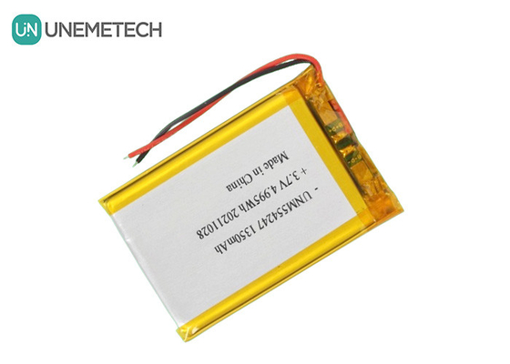 3.7V 1350mAh перезаряжаемая литий-ионная полимерная батарея 554247 для мини-дрона