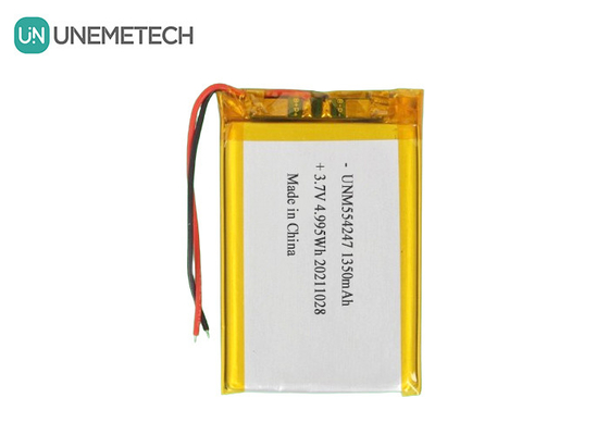 3.7V 1350mAh перезаряжаемая литий-ионная полимерная батарея 554247 для мини-дрона