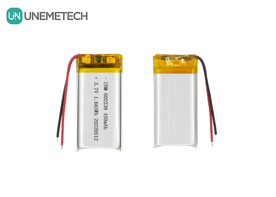 Литий-ионный полимерный аккумулятор 602238 3.7V 450mAh перезаряжаемый литий-ионный аккумулятор для отслеживания домашних животных