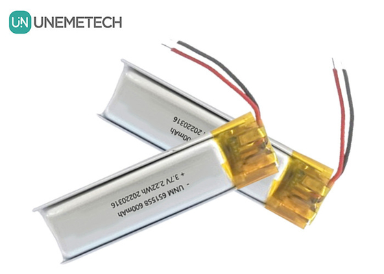 Поставщик аккумуляторов для красоты и макияжа 600mAh 3.7V Lipo Battery 651558 для удаления волос