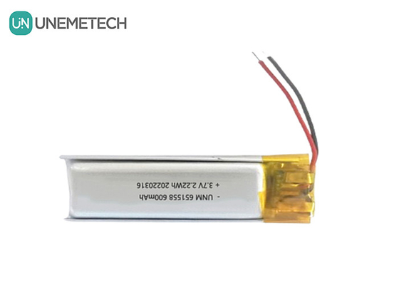 Поставщик аккумуляторов для красоты и макияжа 600mAh 3.7V Lipo Battery 651558 для удаления волос