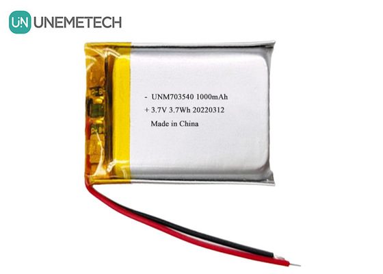 Липо аккумулятор 1000mAh 703540 3.7V перезаряжаемая липолимерная батарея для электронных продуктов