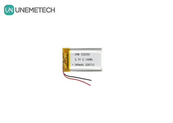 Литий полимерные батареи 722233 3.7V 580mAh LiPo батареи из Китая Производитель