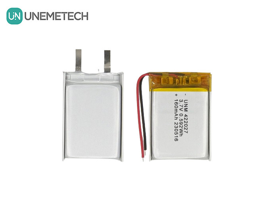 Акумулятор LiPo с высокой плотностью 3.7V 160mAh 422027 для гарнитуры Bluetooth