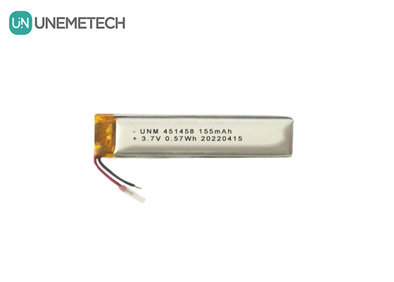 Lipo 3.7V 155mAh перезаряжаемая полимерная батарея 451458 для беспроводных гарнитур