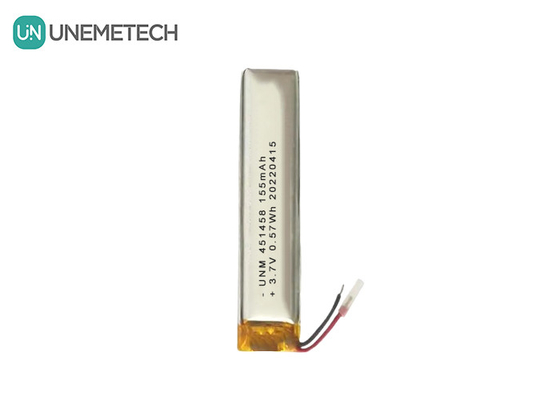 Lipo 3.7V 155mAh перезаряжаемая полимерная батарея 451458 для беспроводных гарнитур