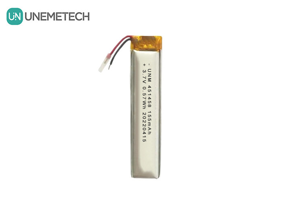 Lipo 3.7V 155mAh перезаряжаемая полимерная батарея 451458 для беспроводных гарнитур