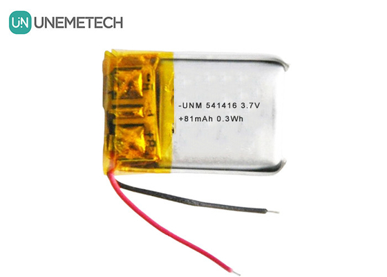 3.7V Lipo перезаряжаемые батареи 541416 81mAh Маленькая LiPo батарея для Bluetooth гарнитур