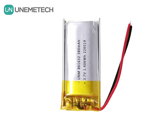 1S LiPo батареи 3.7V 380mAh перезаряжаемая липолимерная батарея 861632 для настольной лампы