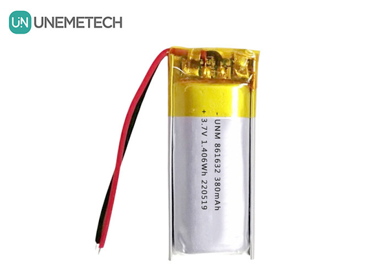 1S LiPo батареи 3.7V 380mAh перезаряжаемая липолимерная батарея 861632 для настольной лампы