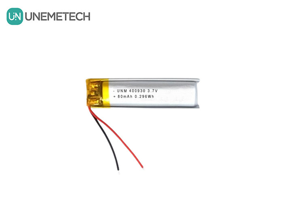 3.7V 80mAh 400930 Литий полимерный аккумулятор для электронных свечей