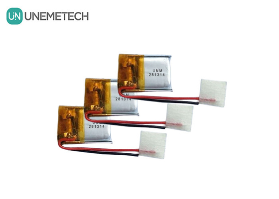 3.7V 25mAh 281314 Маленькая тонкая микрозарядная батарея Lipo для ключевых фонарей