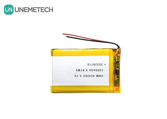 Литий-ионный полимерный аккумулятор 3.7В 1300mAh 454260 для систем Soalr