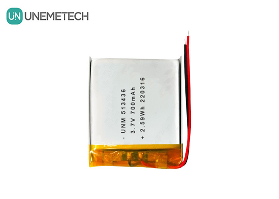 3.7V 700mAh 513436 Перезаряжаемая литий-ионная полимерная батарея для GPS-трекеров