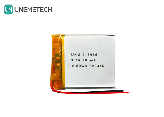 3.7V 700mAh 513436 Перезаряжаемая литий-ионная полимерная батарея для GPS-трекеров