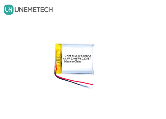3.7V 650mAh перезаряжаемая литий-ионная полимерная батарея 852530 для гарнитур
