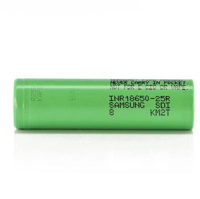 Samsung 25R 18650 2500mAh 20A аккумулятор 3.6V цилиндрическая литий-ионная ячейка INR18650-25R