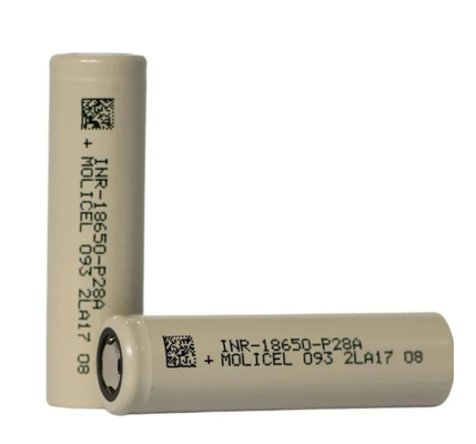 Molicel INR-18650-P28A 18650 Аккумулятор 3,6 В 2800 мАч с 35 А максимальным постоянным током разряда
