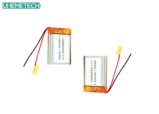 3.7V 420mAh 802030 Перезаряжаемая полимерная литийная батарея для электронных устройств