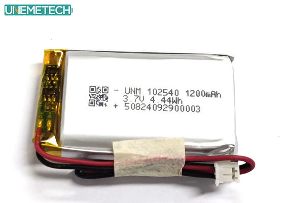 Качество 2C быстрая зарядка литий полимерная батарея 102540 3.7V 1200mAh LiPo батарея для медицинских изделий Фабрика